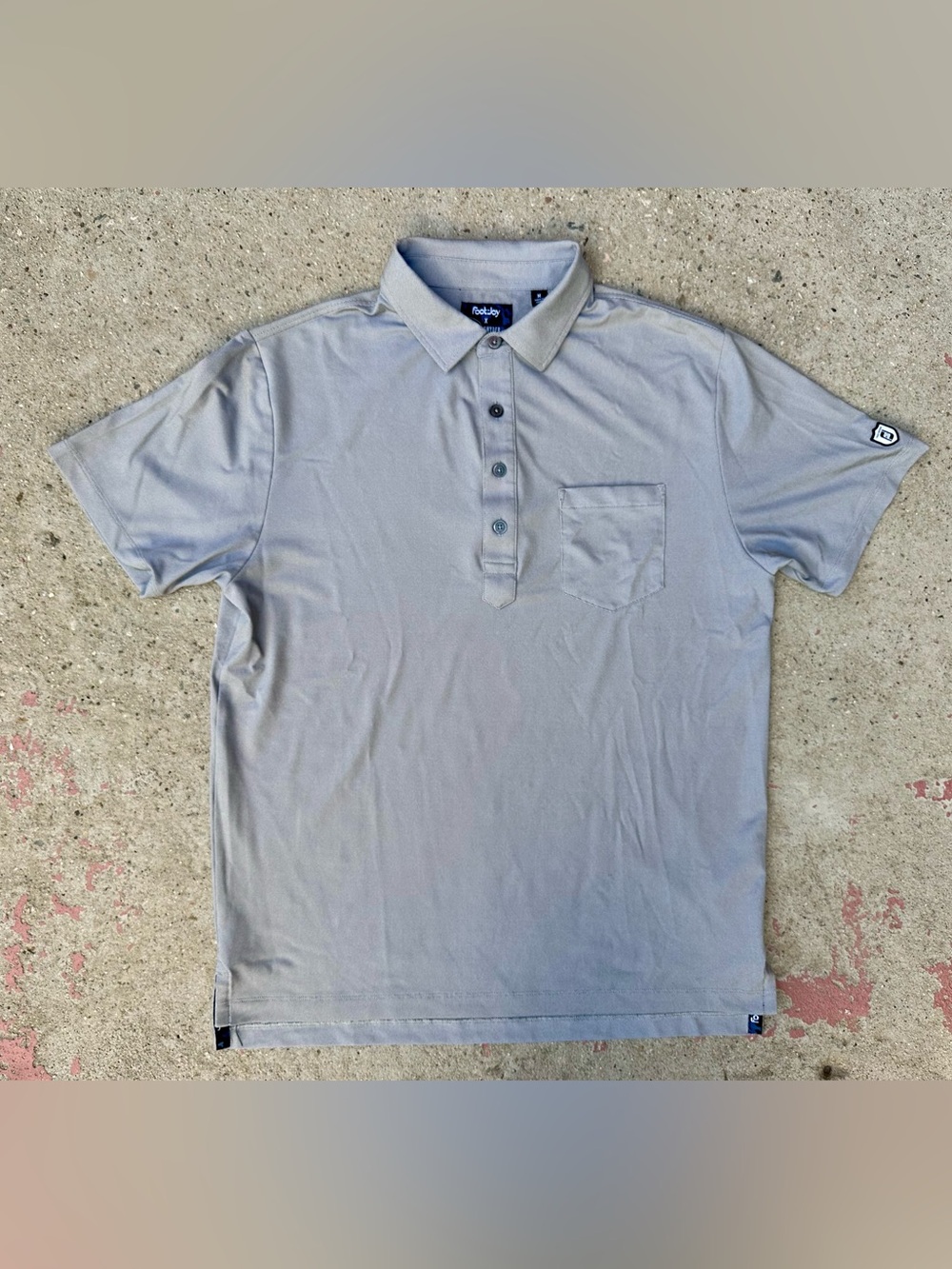 FootJoy x Todd Snyder Performance Polo Shirt Sz M Gray Golf Outdoor Athleisure